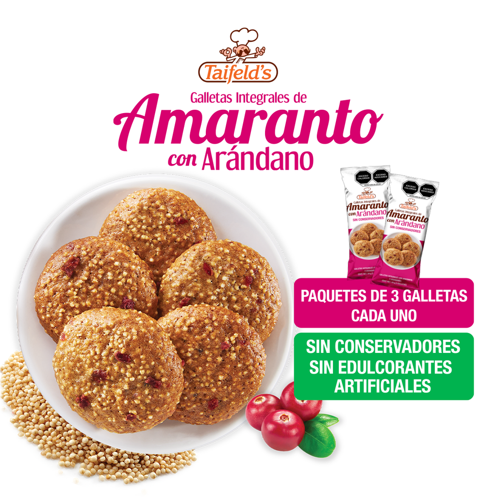 Galleta Amaranto y Arandano 190g