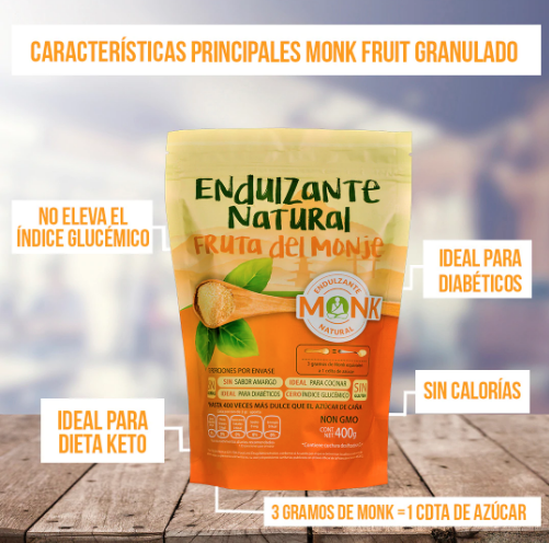 Endulzante Natural Fruta del Monje 400g